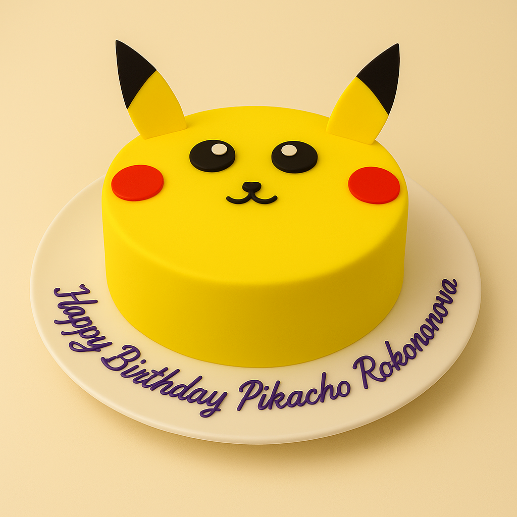Pikachu Birthday Cake