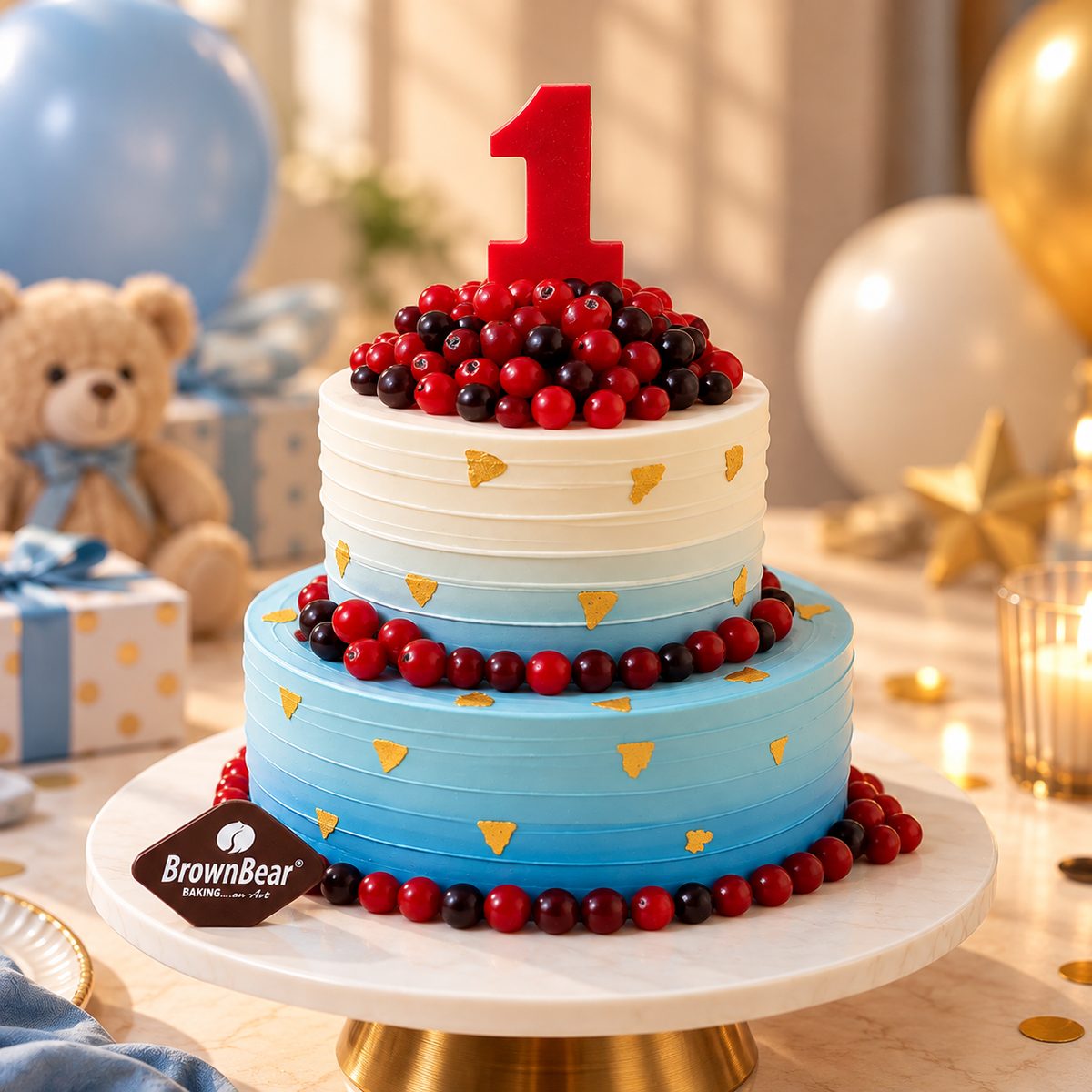 Blue Berry Bliss Celebration Cake