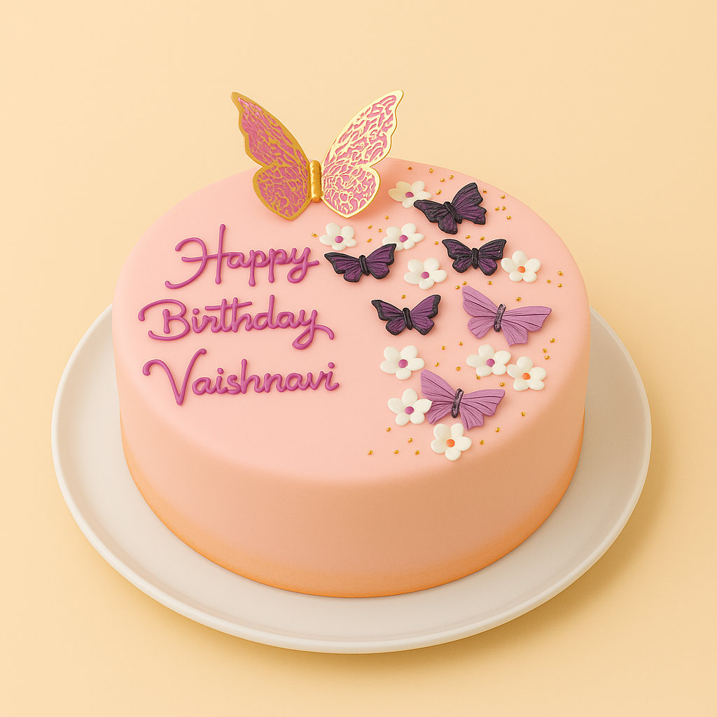 Butterfly Garden Cake