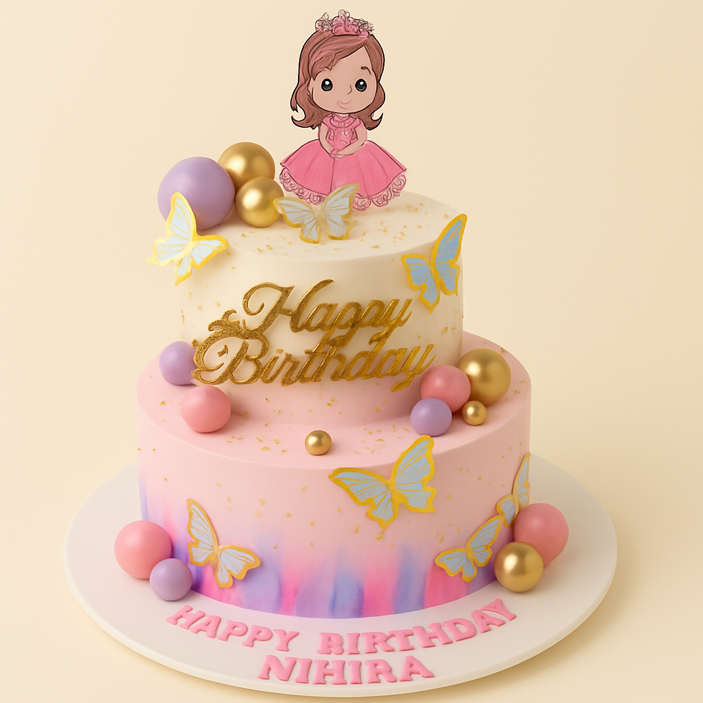 Butterfly Princess Fantasy Cake