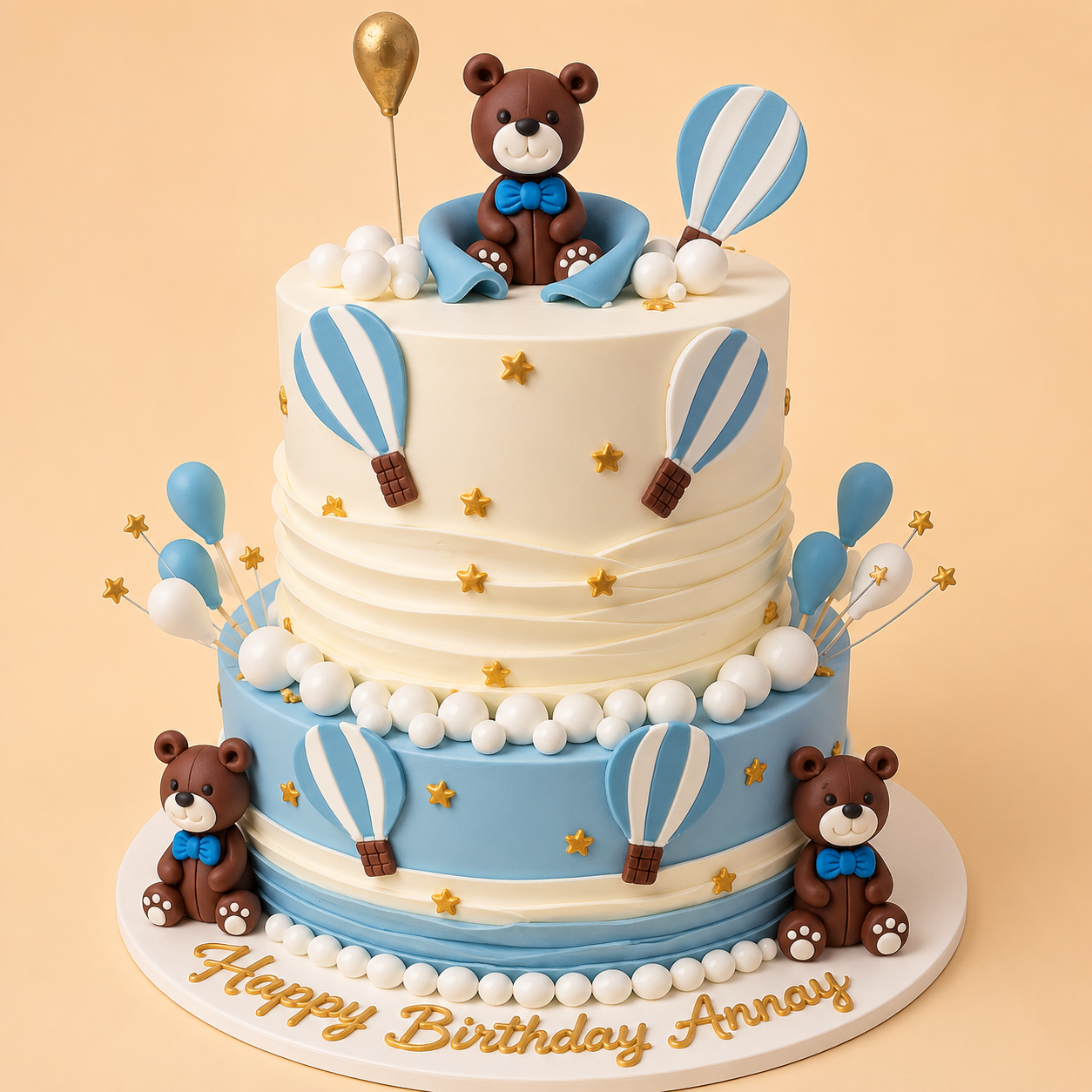 Teddy Bear Hot Air Balloon Cake