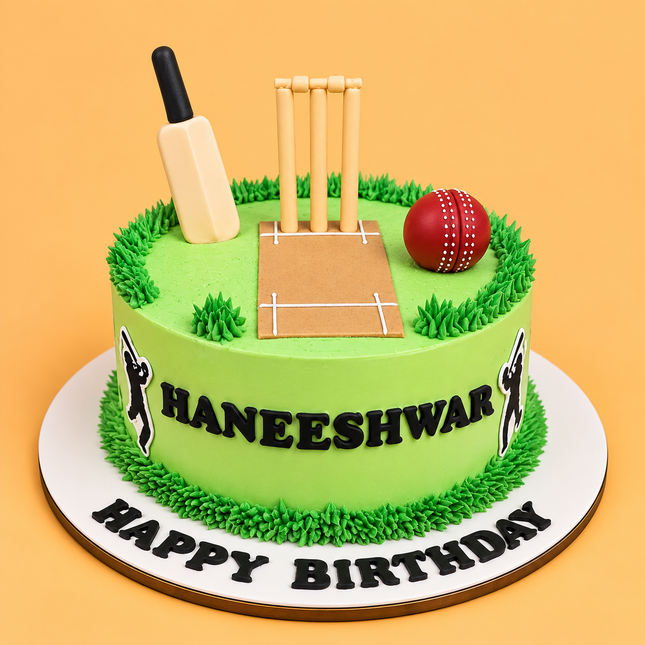 Cricket Fever Birthday Cake