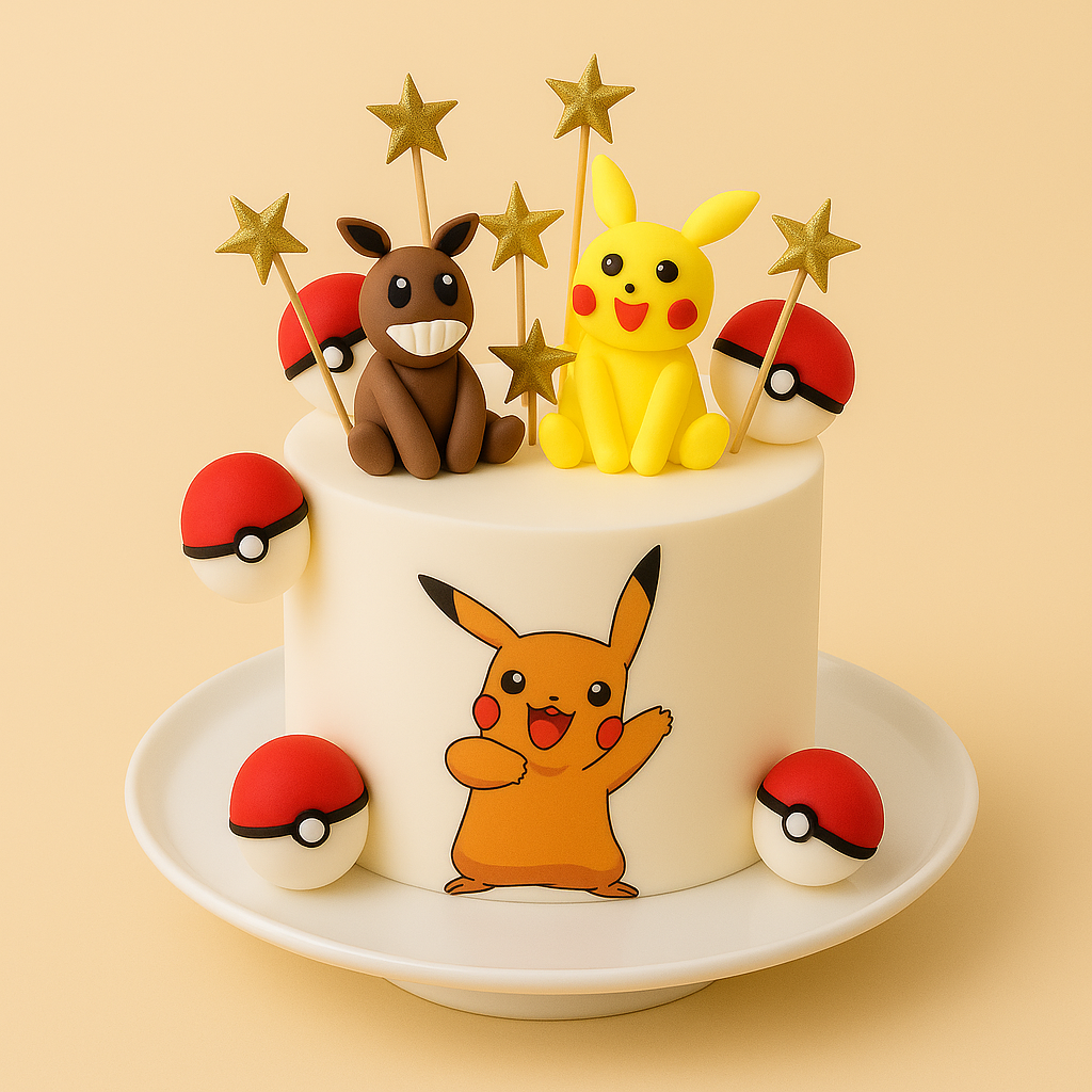 Pikachu & Friends Adventure Cake