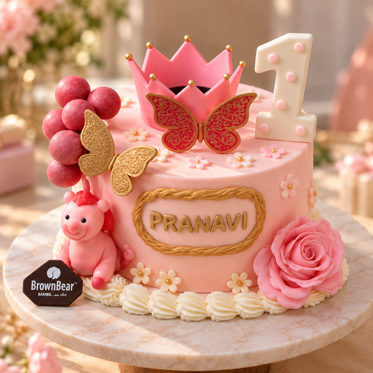 Pink Fantasy Unicorn Cake