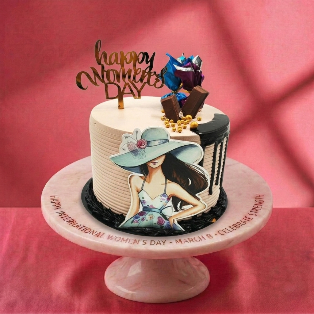 Women's day chocolate delight tall cake