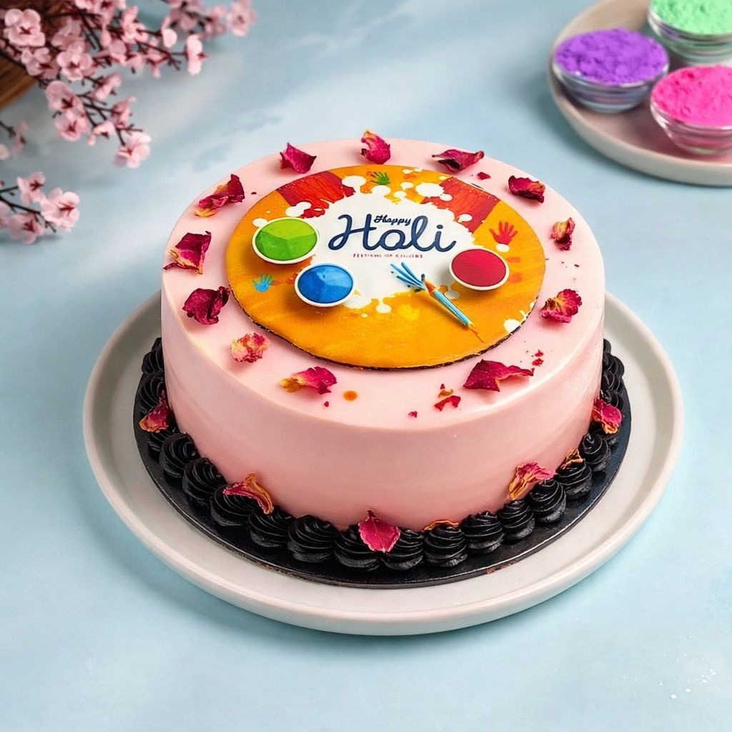 Holi special Thandai cake small