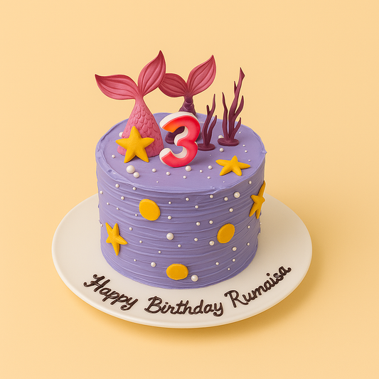 🧜‍♀️ Make Waves with Our Mermaid-Themed Birthday Cake