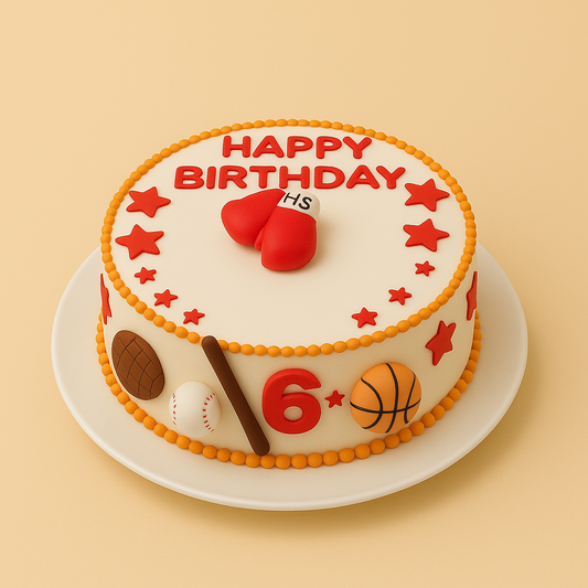 🏀 Sports Theme Birthday Cake – Designer Kids Cake