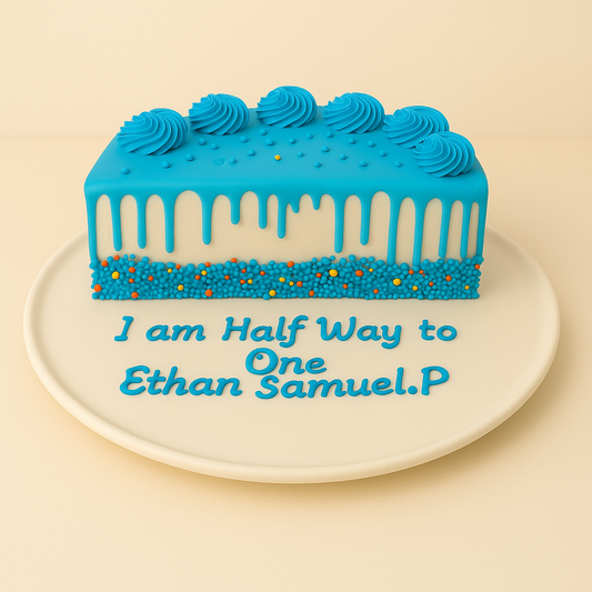 Halfway to One Celebration Cake