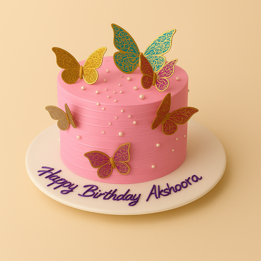 Butterfly Bliss Birthday Cake