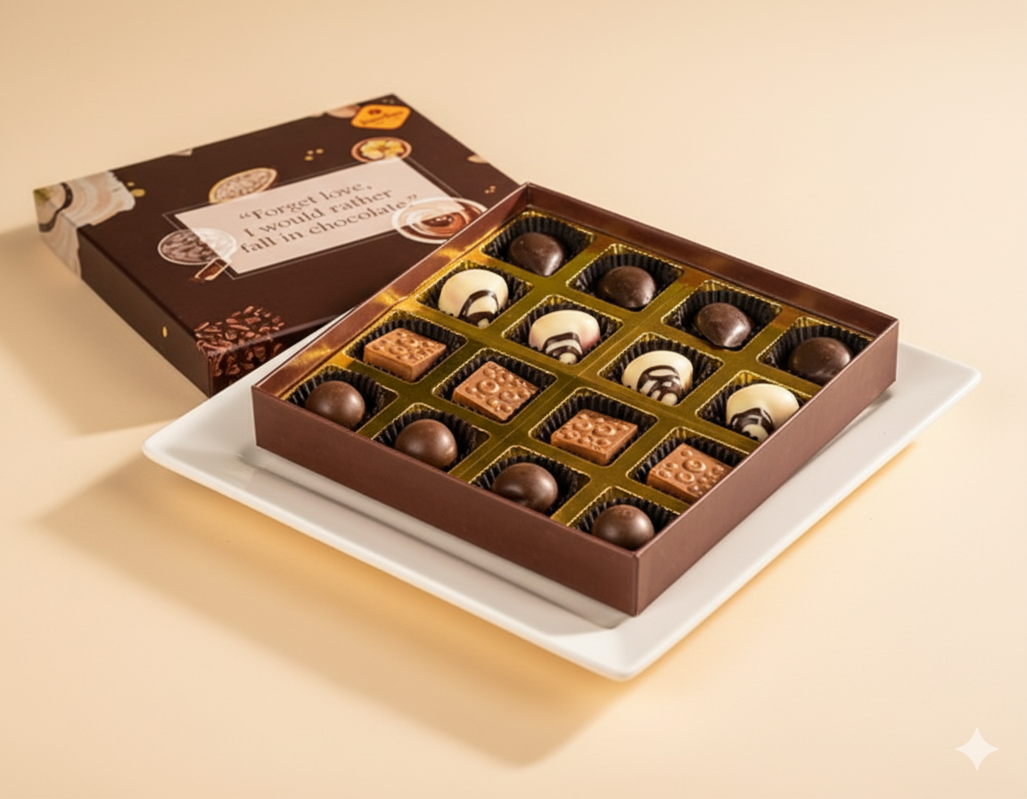 Assorted Center Filled Chocolates Gift Hamper Box