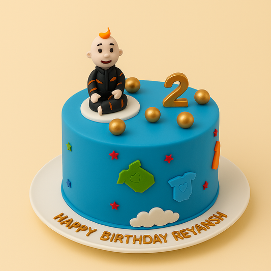 Baby Boy’s Birthday Cake