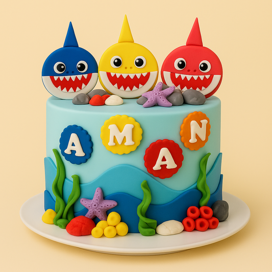 Baby Shark Underwater Fun Cake