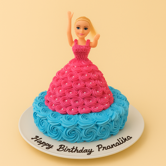 Barbie Doll Dress Cake