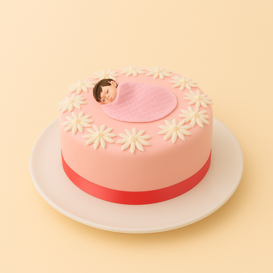 Blossom Baby Shower Cake