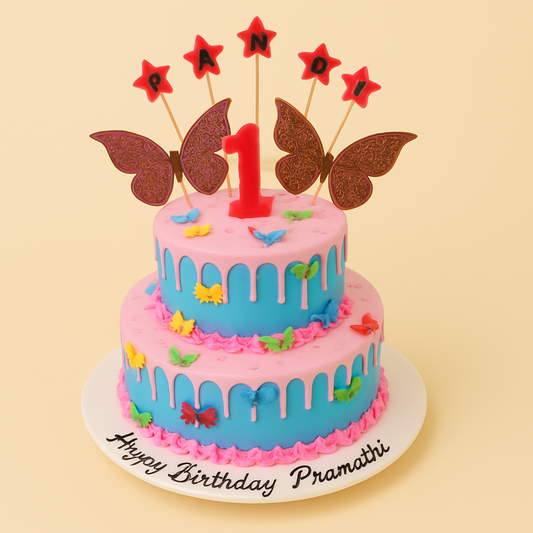 Butterfly Birthday Cake