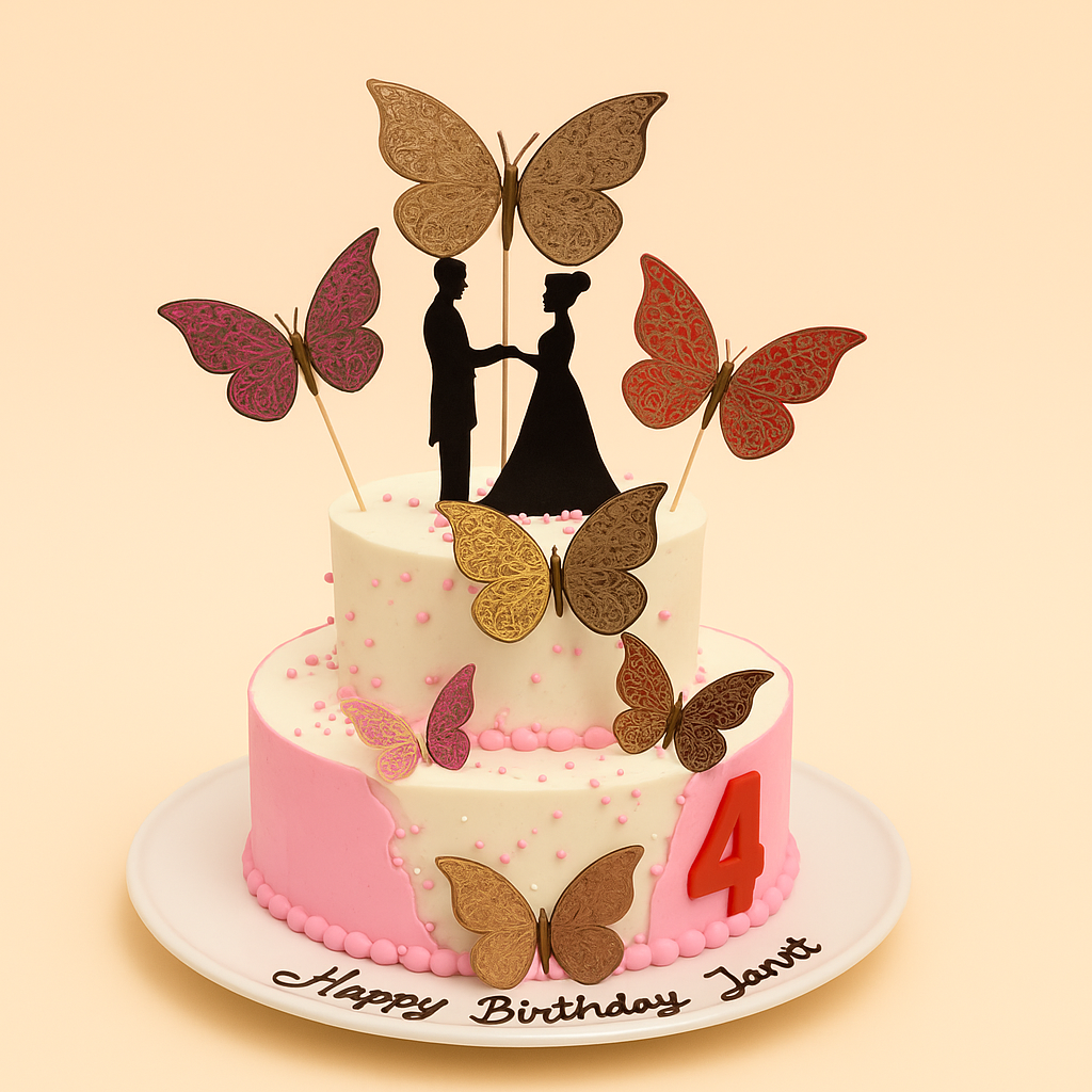 Butterfly Bliss Celebration Cake