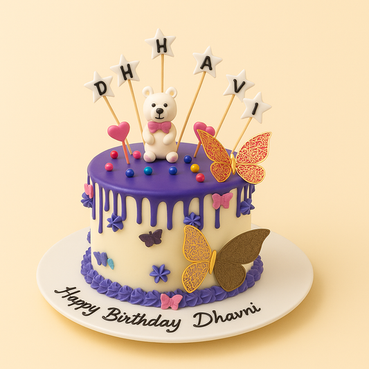 Butterfly Dreams Teddy Cake