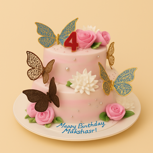 Butterfly Garden Delight Cake