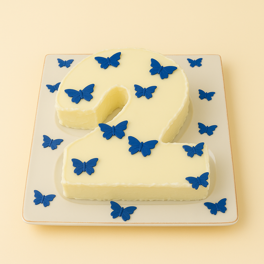 Butterfly Number Cake