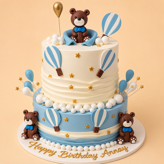 Teddy Bear Hot Air Balloon Cake
