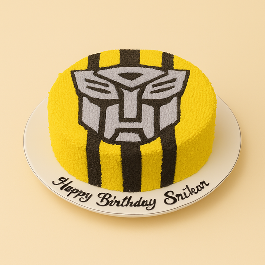 Transformers Bumblebee Theme Cake