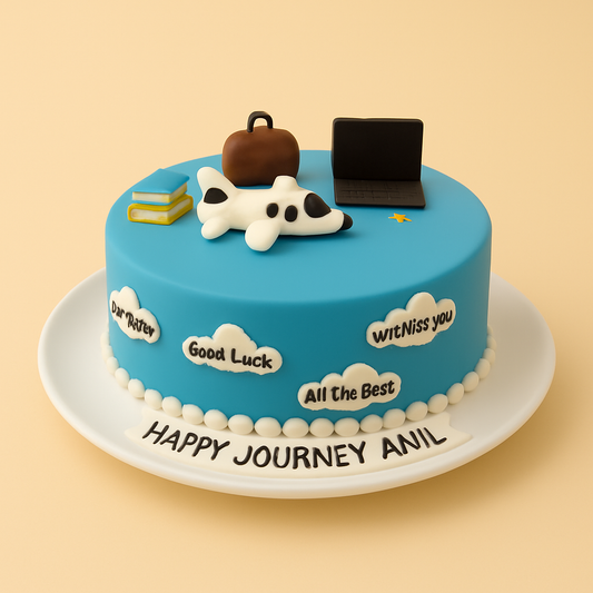 Bon Voyage Travel Theme Cake