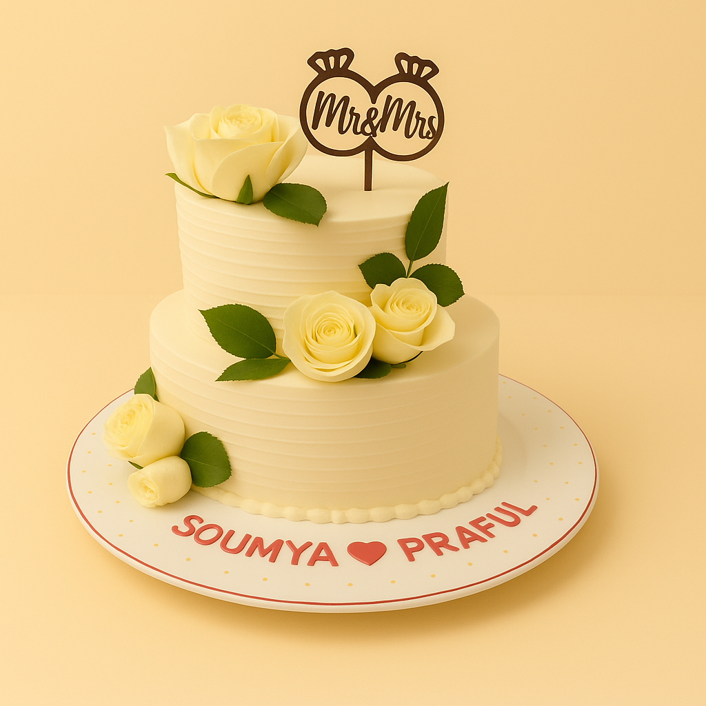 Eternal Elegance Wedding Cake