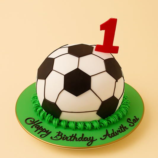 Football Theme Birthday Cake