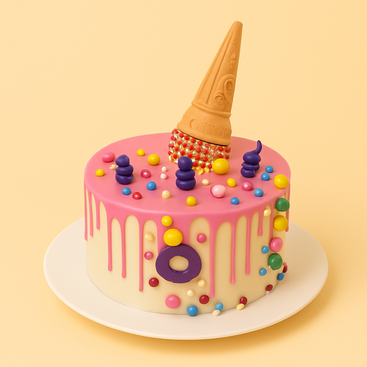 Candy Splash Ice Cream Cake