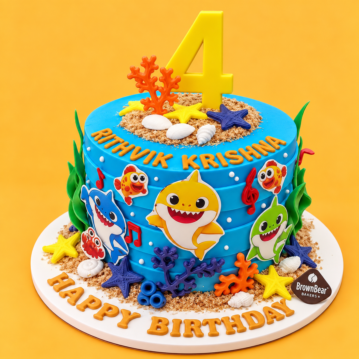 Baby Shark Birthday Cake