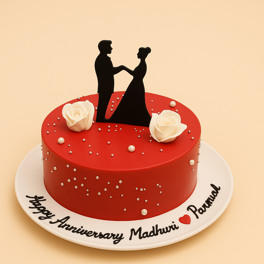 Eternal Love Anniversary Cake