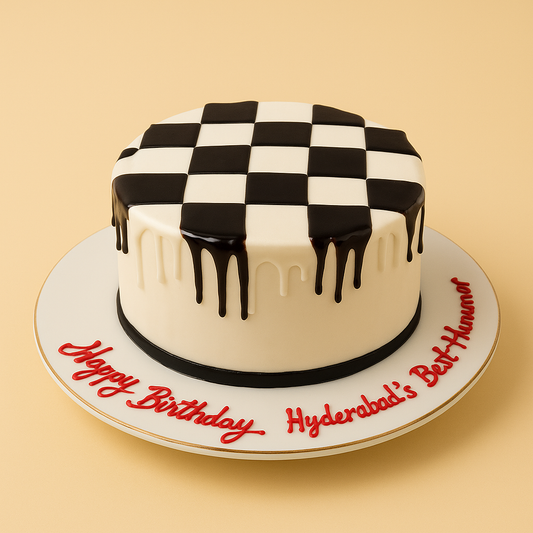 Checkmate Choco Drip Cake