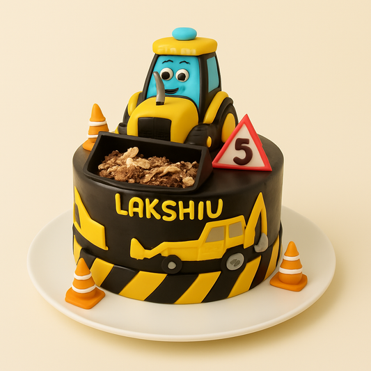 Construction Truck Birthday Cake