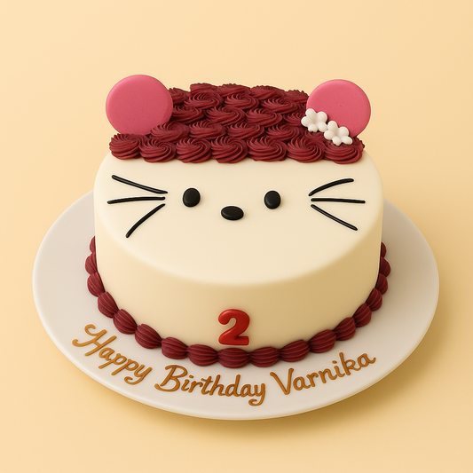 Cute Kitty Birthday Cake