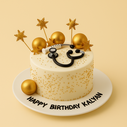 Doctor’s Theme Celebration Cake