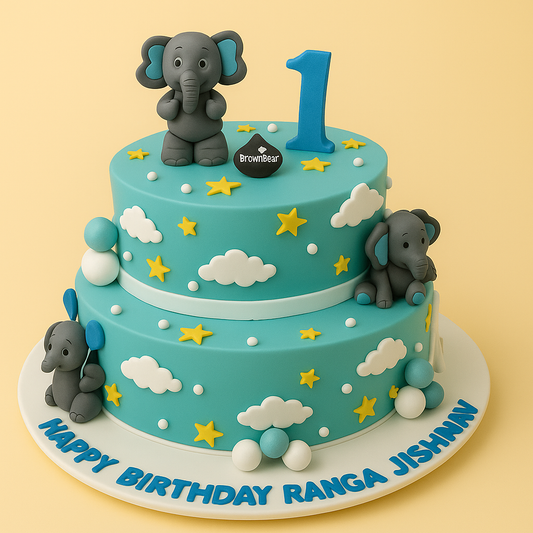 Elephant Dreamland Cake
