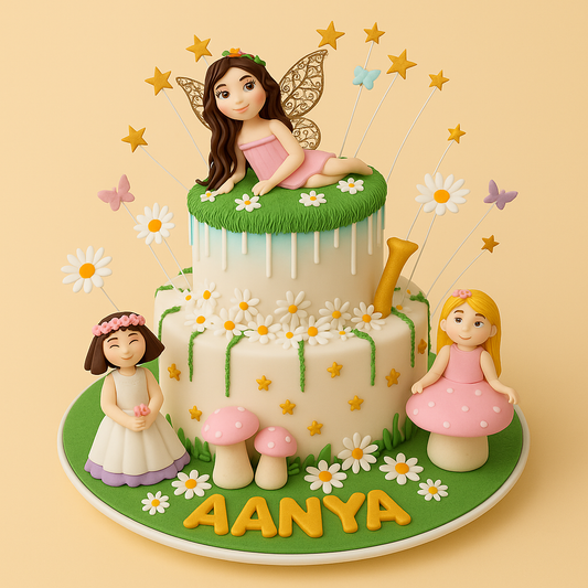 Enchanted Fairy Garden Cake