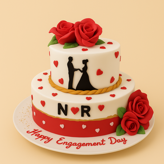 Engagement Romance Cake