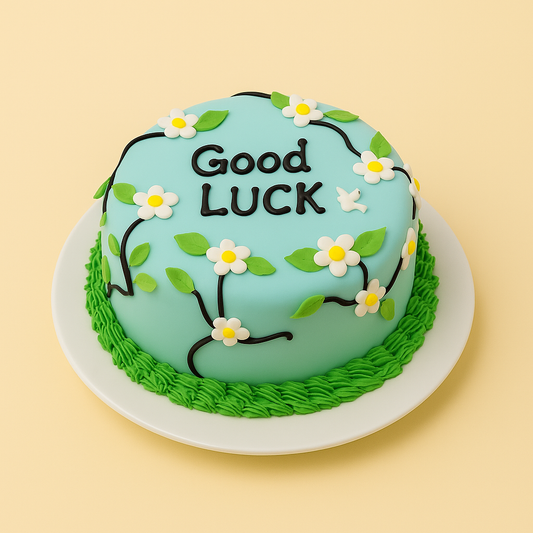 Floral Good Luck Cake