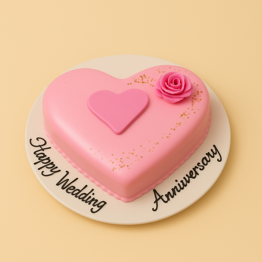 Heartfelt Anniversary Cake