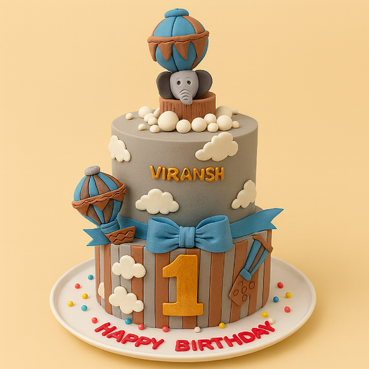 Hot Air Balloon Adventure Cake