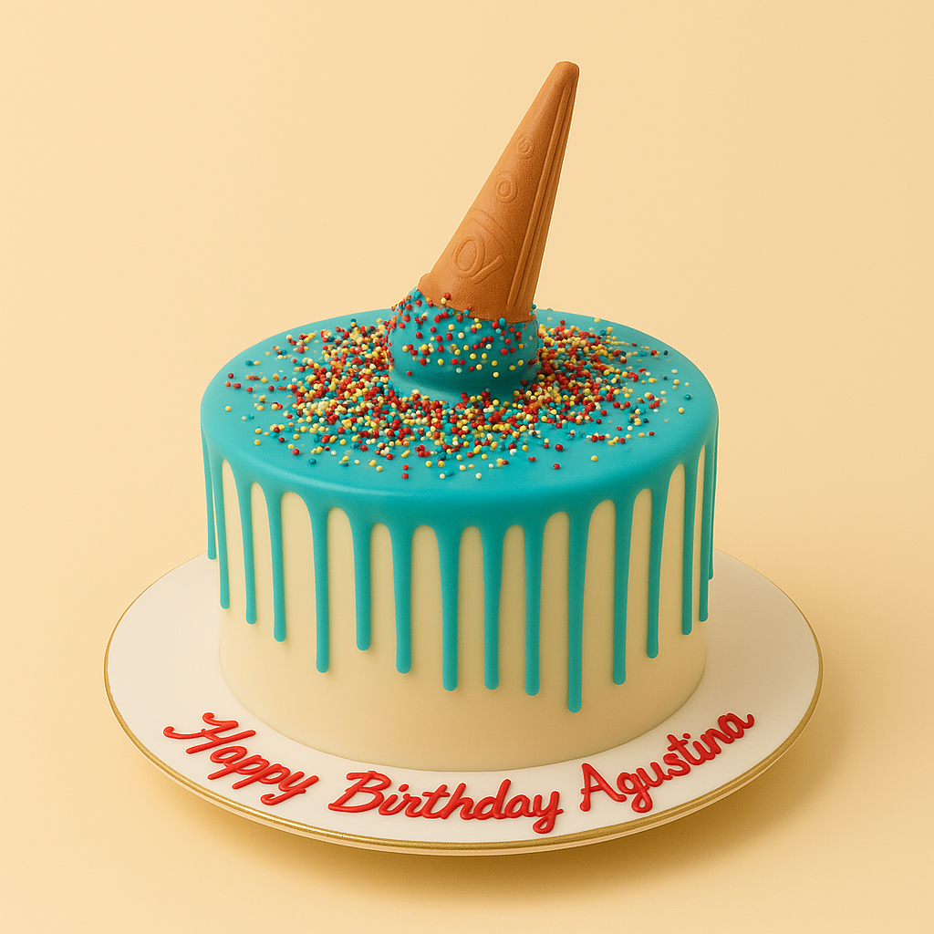 Ice Cream Drip Cake