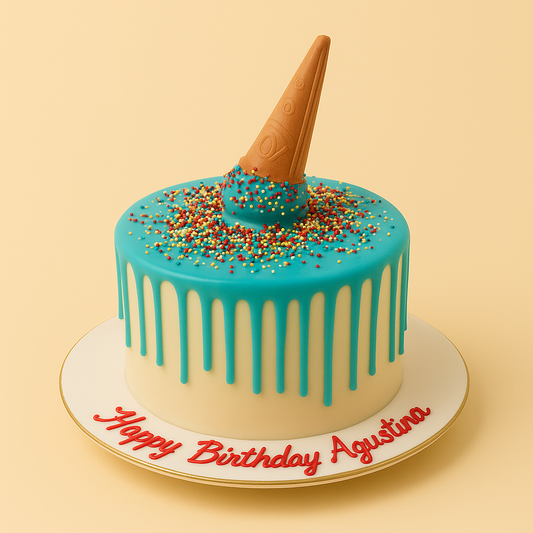 Ice Cream Drip Cake