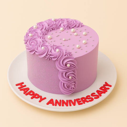 Lavender Anniversary Cake