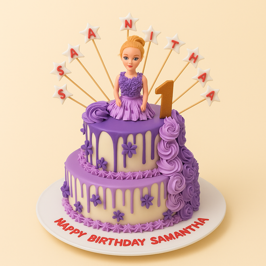 Lavender Princess Doll Cake
