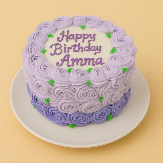 Lavender Rosette Cake