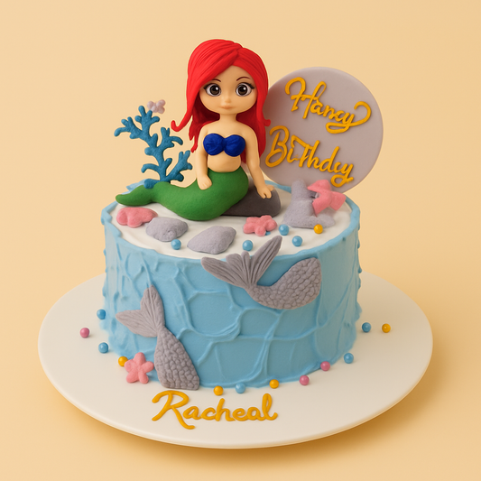 Little Mermaid Ocean Cake