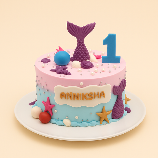 Mermaid Fantasy Birthday Cake