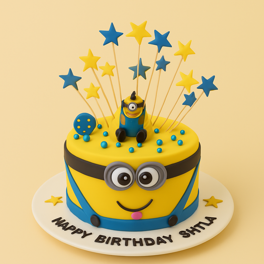 Minion Starburst Cake